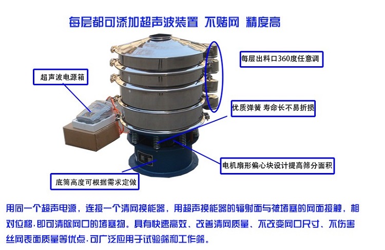 超聲波篩粉機與普通篩粉機有哪些不同？